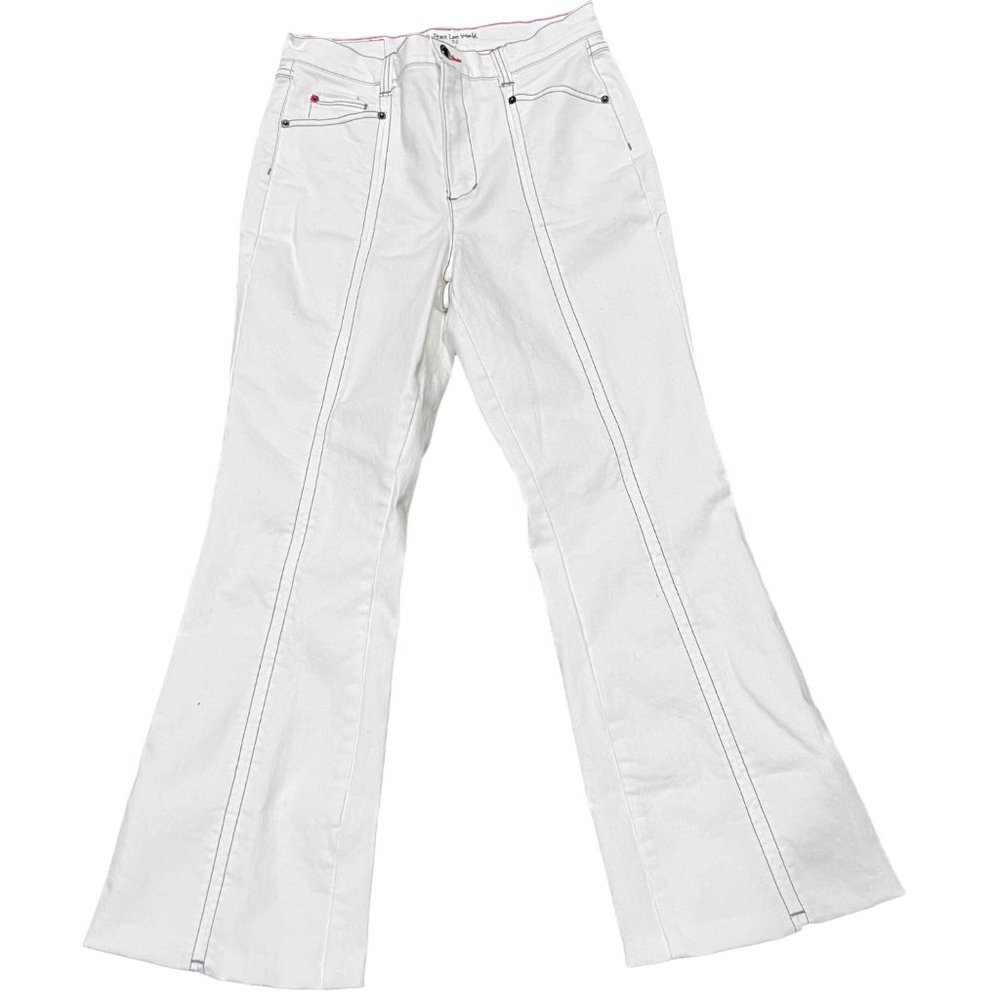 Peace Love World Ladies High Front Flare jeans